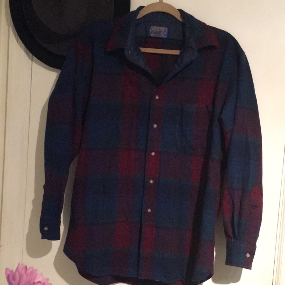 Pendleton plaid mill blanket shirt